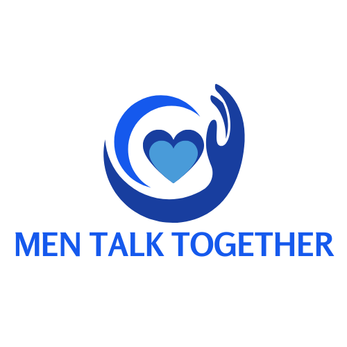 men talk together